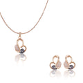 Rosepolished Trendy Design Swarovski Design Pendent Set