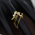 Gold Molten Lava Fringe Ring