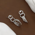Silver Tone Cubic Zirconia Dangle Earrings for Women