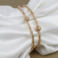 Simple Rose-Tone Set Of 2 Bangles for Daily & Office Wear