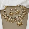 Kundan Meenakari Antique Wedding Necklace Set