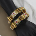 Designer Traditional Meenakari & Stone Wedding Patla Set
