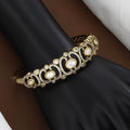 Victorian Polished Vintage-Style Polki Kundan Kada