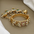 Traditional Antique Gold-Plated Guttapusalu Kada