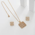 Polished Square Partywear Pendent Butti
