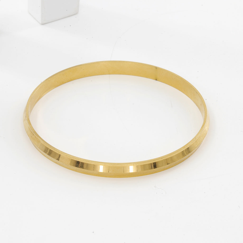 Gold Polished Lightweight Starling Panjabi (6mm) Kada(16gm)