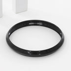 Black Polished Sterling (10mm) Panjabi Kada(23gm)