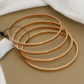Simple No Design Set Of 4 Rose Tone Bangles Set for Daily Wear
