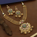 Antique Short Heritage Necklace With Medium Earrings