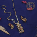 Regal Kundan Mini Pearl Pendant Set