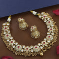 Solid Flower Design Antique Wedding Choker Necklace