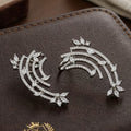 Stunning Silver Crystal Statement Ear Cuff